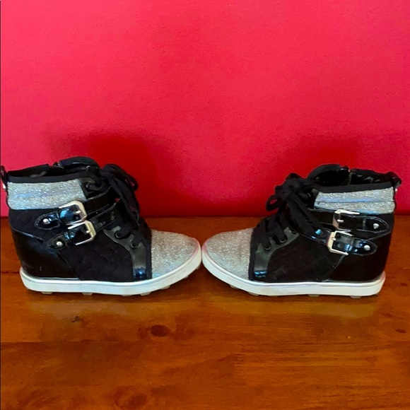 Stuart Weitzman girls hidden wedge high tops - Picture 3 of 4